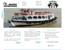 Tablet Screenshot of maheshent.net
